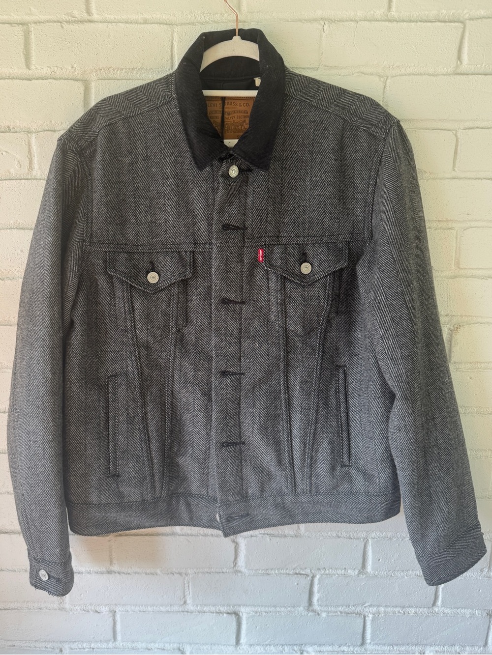 Levi's Herringbone jacket - Men’s MEDIUM